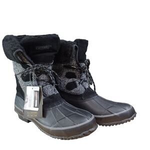 Khombu Black Maya Waterproof 9 Winter Boots